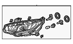 2020-2021 Honda Civic Driver Side LED Headlight Assembly - Honda OEM #33150-TGG-A31