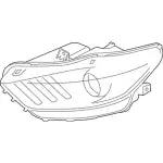 2015-2022 Ford Mustang Driver Side HID Headlight Assembly - Ford OEM #FR3Z-13008-K