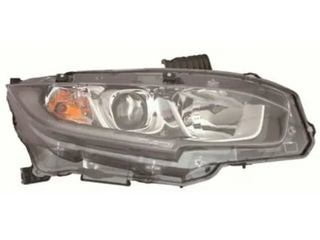 2016-2019 Honda Civic Passenger Side Halogen Headlight Assembly - Honda OEM #33100-TBA-A01
