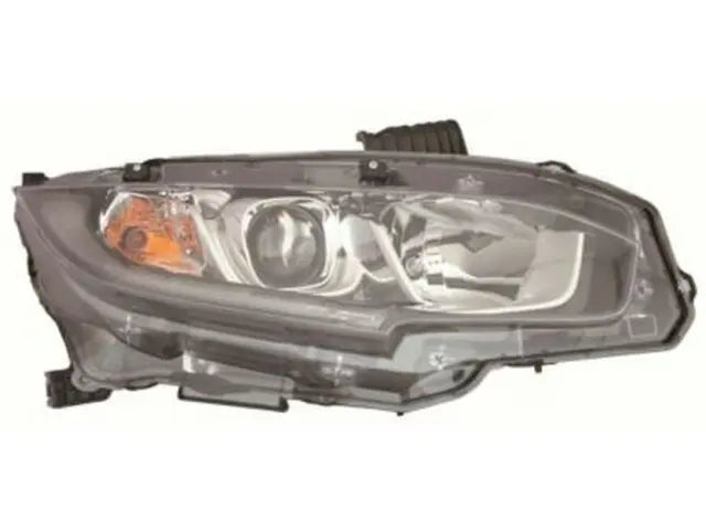2016-2019 Honda Civic Passenger Side Halogen Headlight Assembly - Honda OEM #33100-TBA-A01