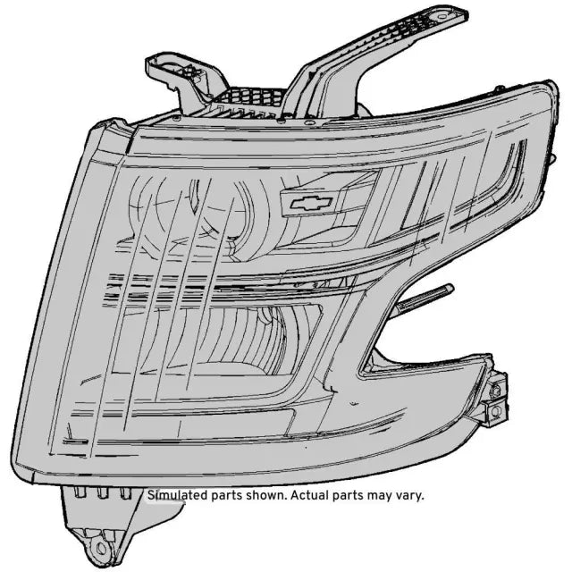 2015-2020 Chevrolet Suburban / Tahoe Driver Side HID Headlight Assembly - GM Genuine OEM #84582597