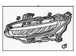 2016-2021 Honda Civic Driver Side Halogen Headlight Assembly - Honda OEM #33150-TBA-A11