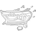 2019-2023 Ford Ranger Driver Side Halogen Headlight Assembly - Ford OEM #KB3Z-13008-M